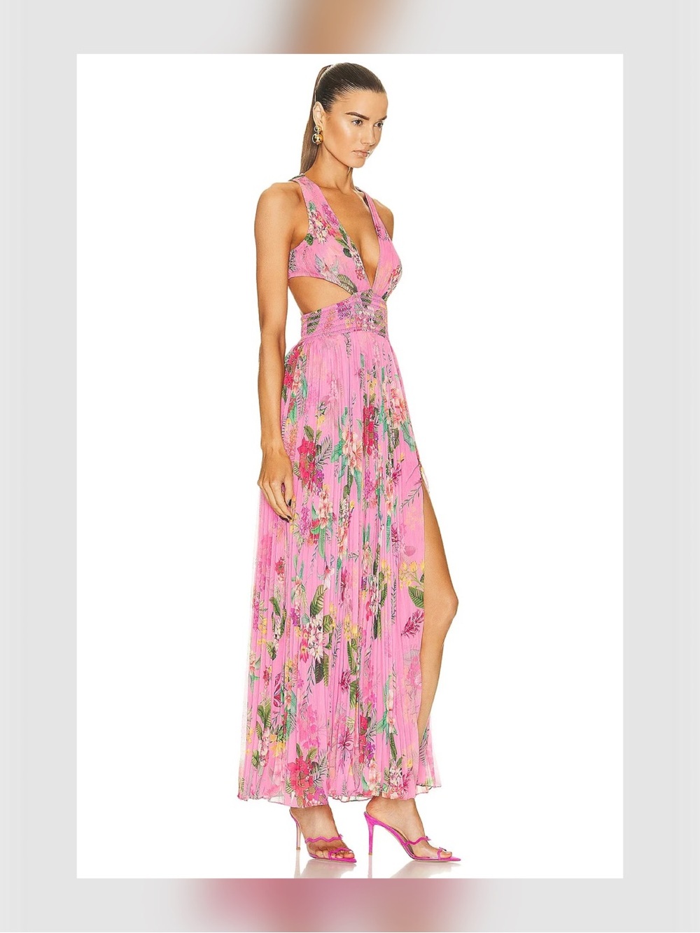 ROCOCO SAND Rue Floral Cut-Out Long Dress - Picture 3 of 8